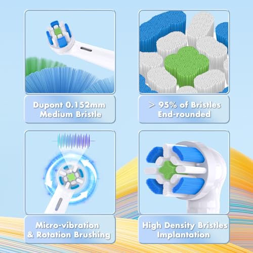 Replacement Brush Heads for Oral-B iO Series, Ultimate Clean - 8 Pack White