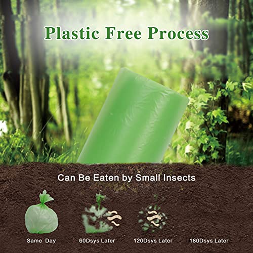 Toplive 8 Gallon Degradable Trash Bags - Heavy Duty Bin Liners