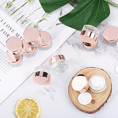 Cositina 5g Glass Cosmetic Jars - 12 Pcs Refillable Cream Containers