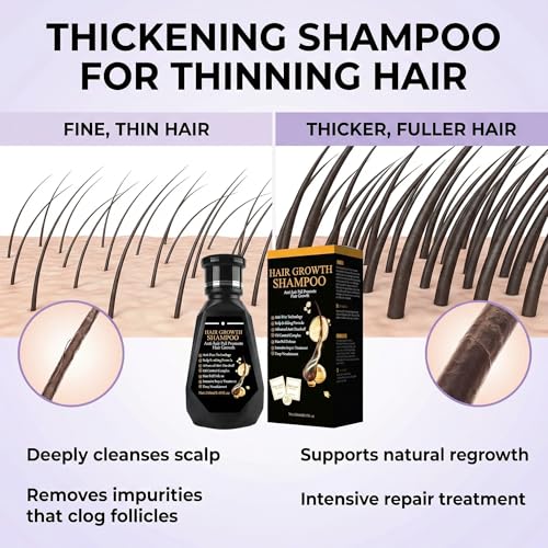 Grospe Ginger Biotin Hair Growth Shampoo for Thicker Fuller Hair (8.45 oz)