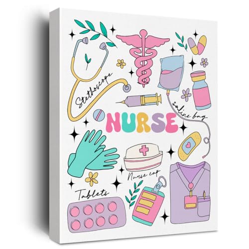 Nurse Appreciation Canvas Wall Art - Framed Gift for Nurses