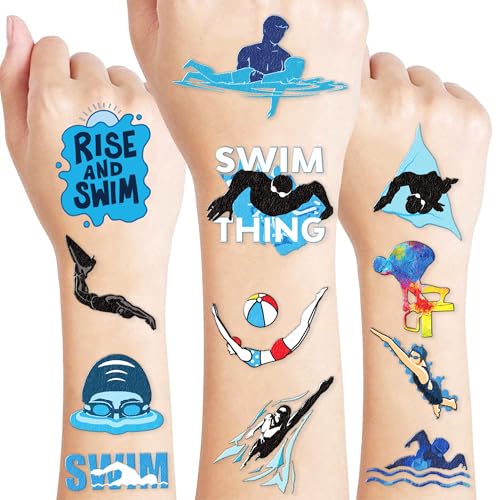 60 PCS Summer Temporary Tattoos for Pool Parties & Birthdays