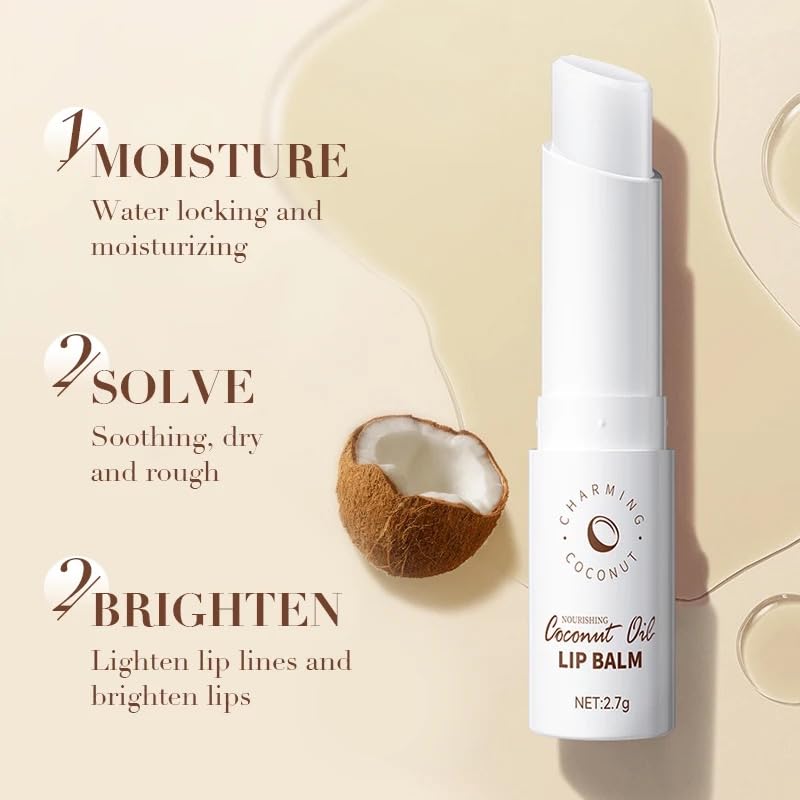 Sadoer Coconut Oil Lip Balm - Hydrating & Soothing Protection
