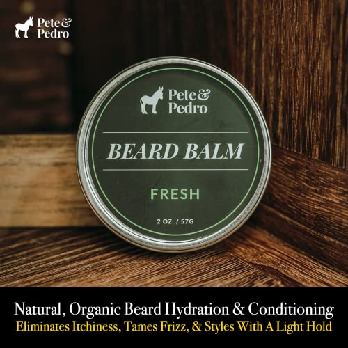 Pete & Pedro Fresh Beard Balm - 100% Natural & Organic 2 oz
