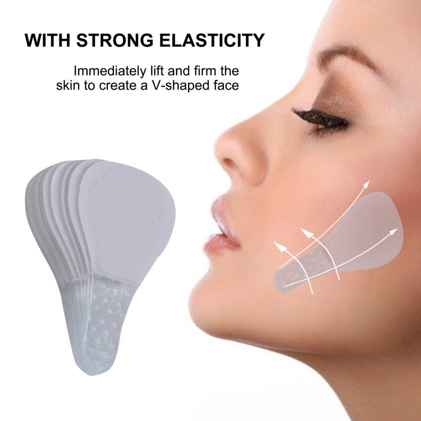 Face Lift Tape - 40 Pcs Instant Invisible Wrinkle Lifting Stickers | Breathable Elastic Patches