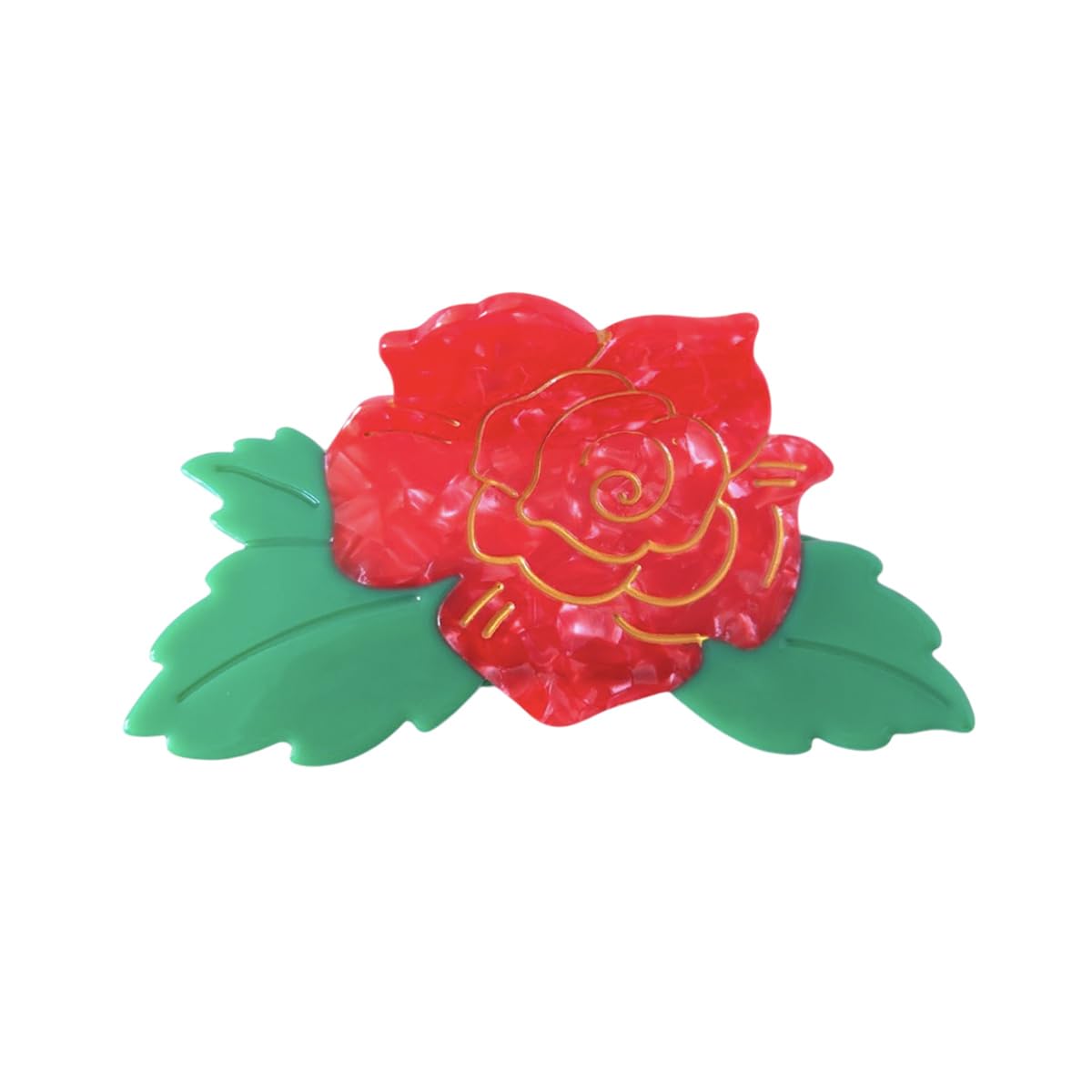 Cute Red Peony Hair Clips,Novelty Acetate Flower Claw Clip,Small Claw Clip for Women