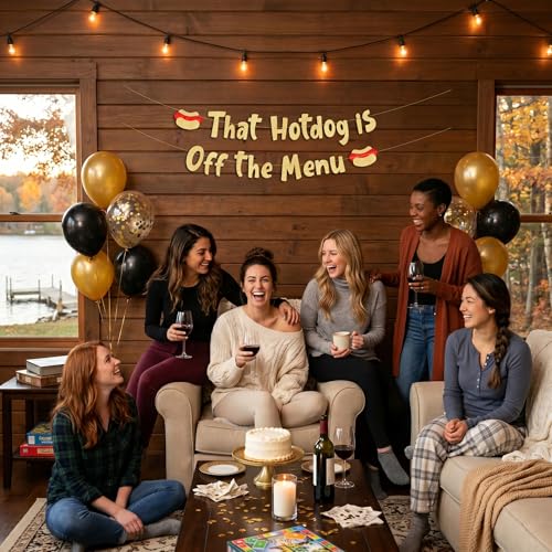 Gold Glitter Bachelorette Party Banner - Pre-Strung Decor