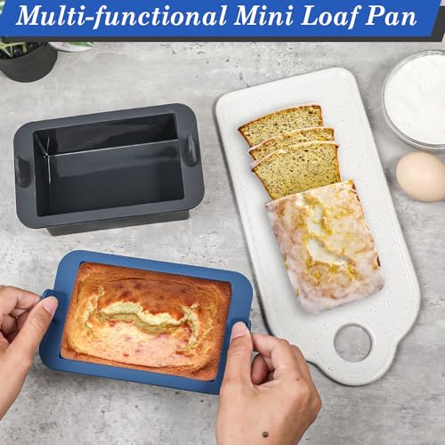 Webake Silicone Air Fryer Mini Loaf Pan Set of 2 - Nonstick & BPA-Free