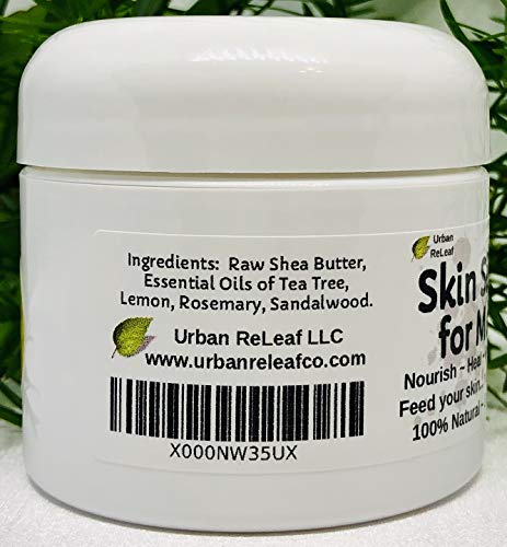 Men's Natural Skin Silk Balm for Dry & Shaved Skin - Vegan, Soothing, 2oz