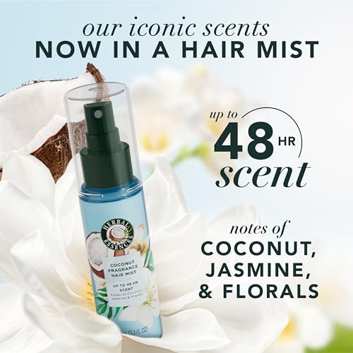 Herbal Essences Coconut Fragrance Hair Mist, Coconut Scent, Frizz Control, 3.2 fl oz, for all Hair Types