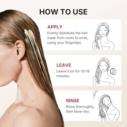 Karseell 3.38floz 100ml Collagen Hair Treatment Deep Repair Conditioning Argan Oil Collagen Hair Mask Essence for Dry Damaged Hair All Hair Types