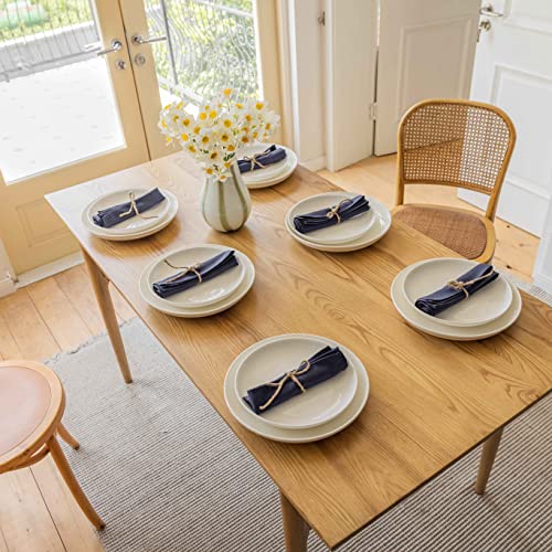 Navy Blue Cloth Napkins Set of 12 - 17x17 Inch Polyester Dinner Napkins