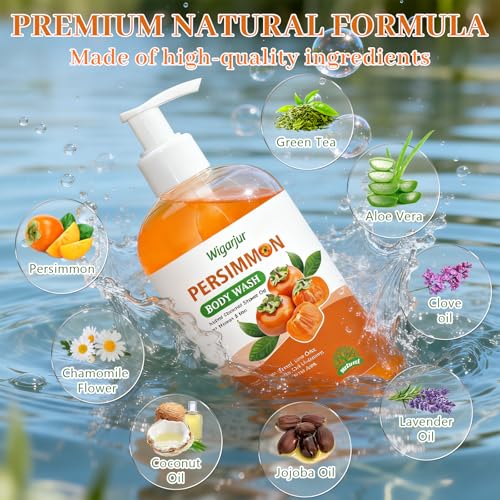 Wigarjur Persimmon Body Wash 16.9 Fl Oz - Natural Odor Control
