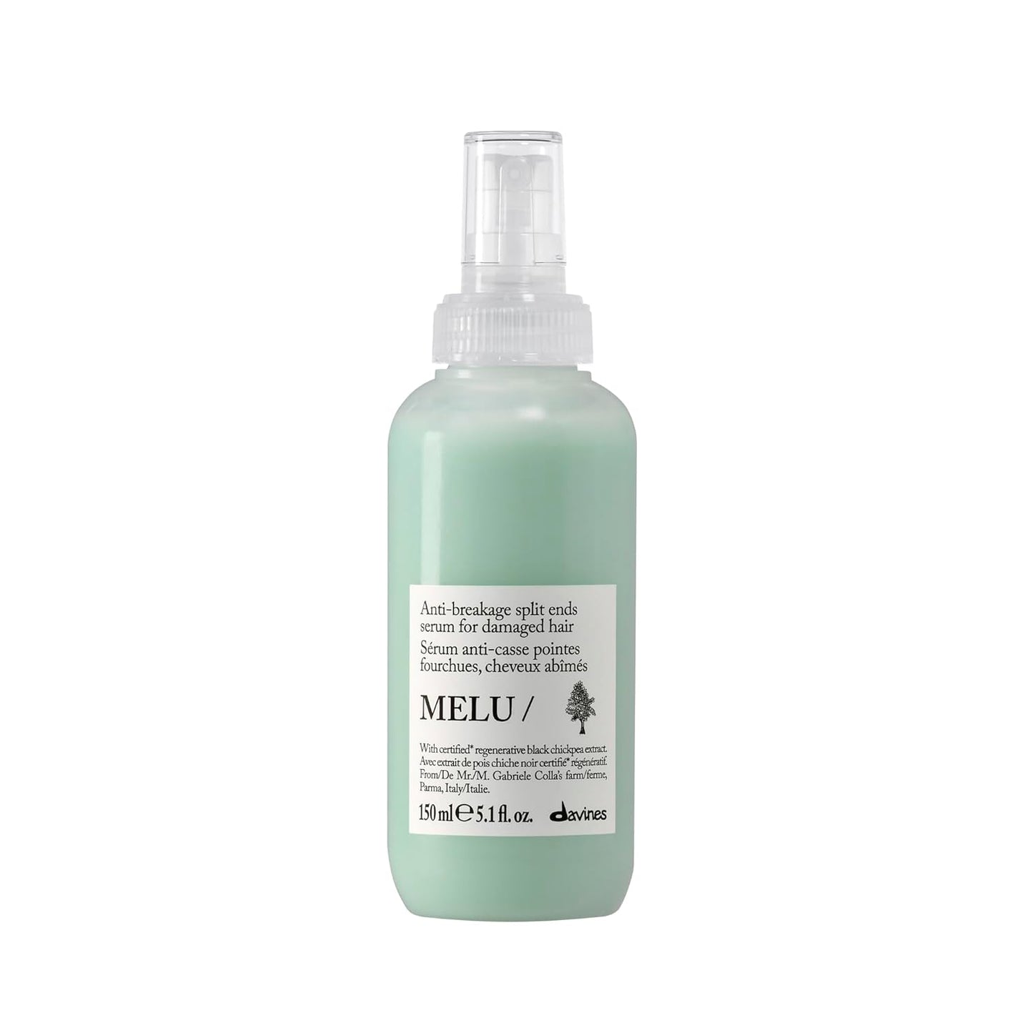 Davines MELU Serum for Long, Damaged Hair - Protects from Breakage & Split Ends | 5.1 Fl Oz