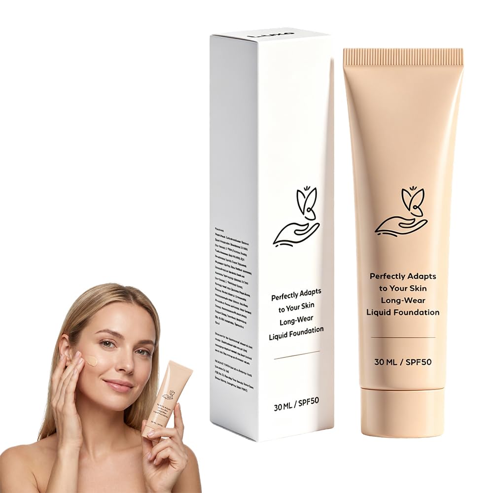 Color Changing Foundation for Mature Skin - Tone Adapting Liquid Makeup for Women | Conceals Fine Lines & Wrinkles (1pc)