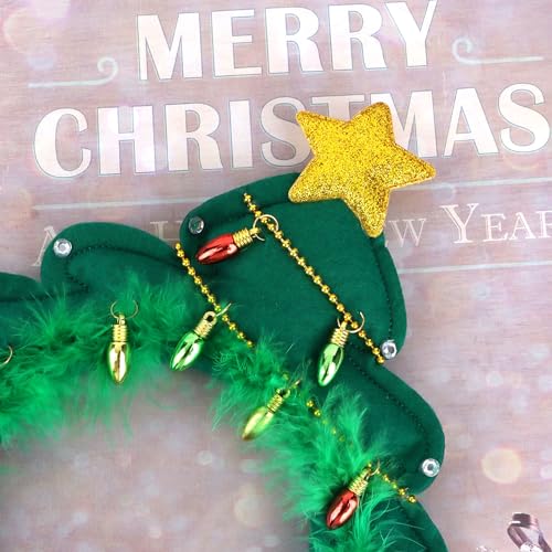 CIEHER Christmas Tree Headband - Festive Holiday Hair Accessory for Parties