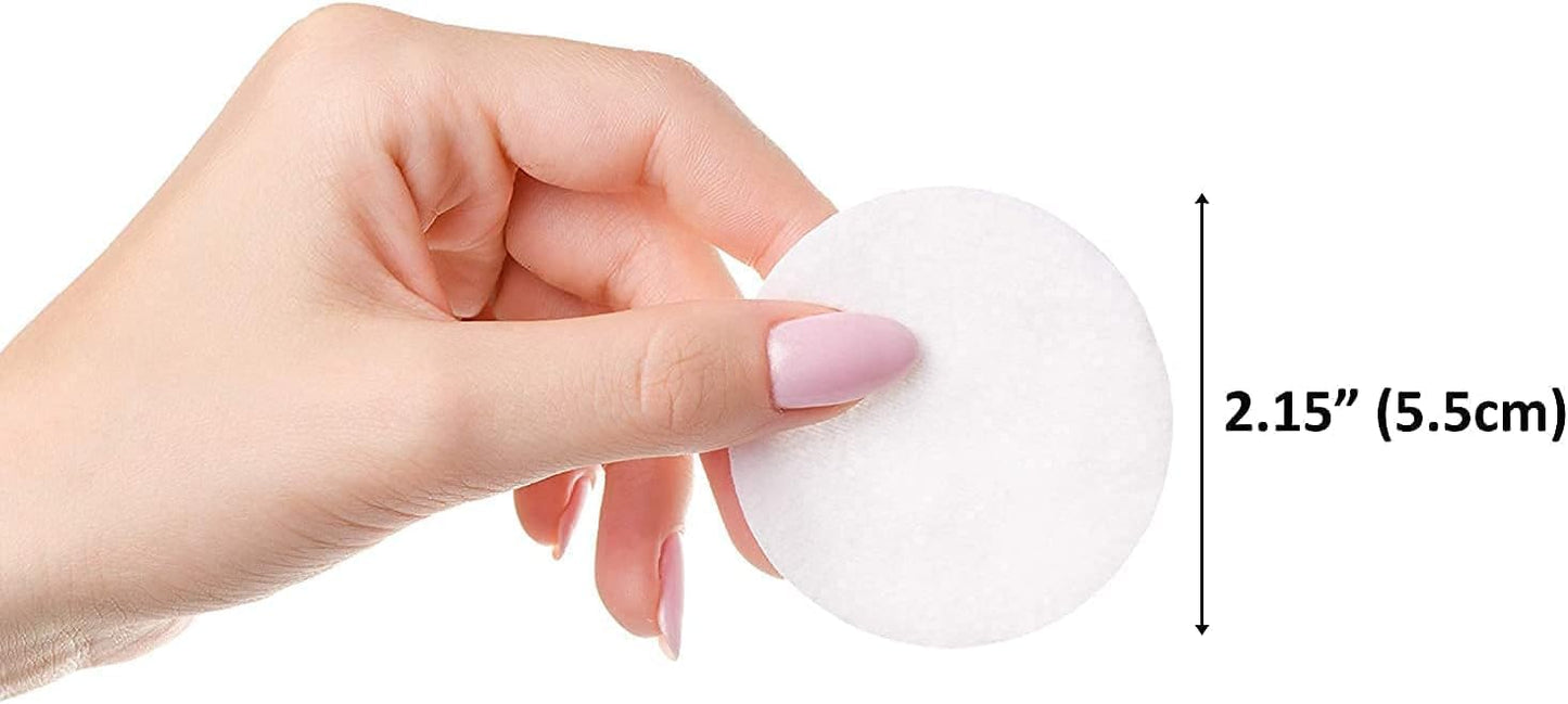 Organic Cotton Rounds - Lint-Free Makeup Remover Pads, 1200 Count | Eco-Friendly & Soft