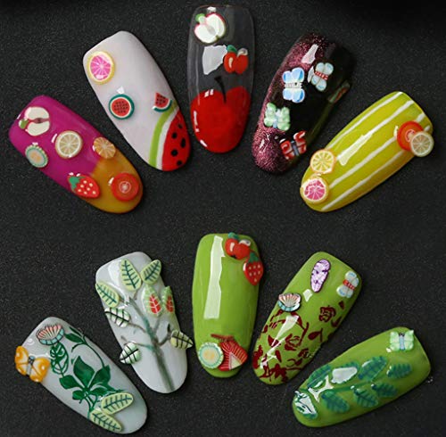 Polymer Fruit Nail Art Slices - 3000 PCS Colorful Designs