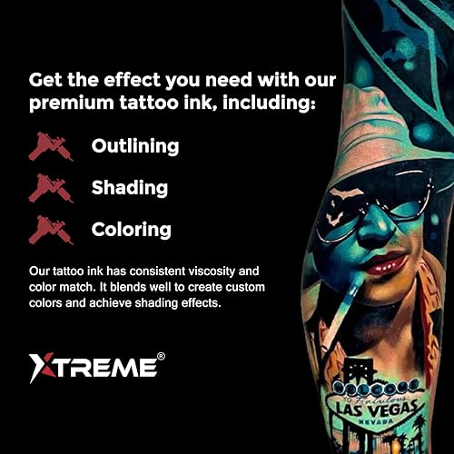 Xtreme Tattoo Ink - Medium Graywash, 4 oz Professional Shading Pigment