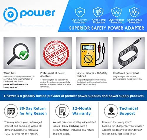 24V Charger for Nail Drills - T POWER Replacement Adapter