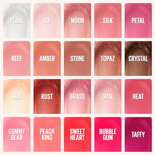 Maybelline Lifter Gloss - Hydrating Lip Gloss with Hyaluronic Acid, Peachy Neutral Shade