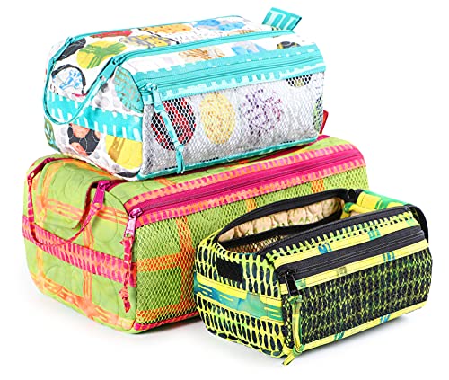 Annie Double Zip Gear Bags Pattern - Small, Medium, Large Sizes