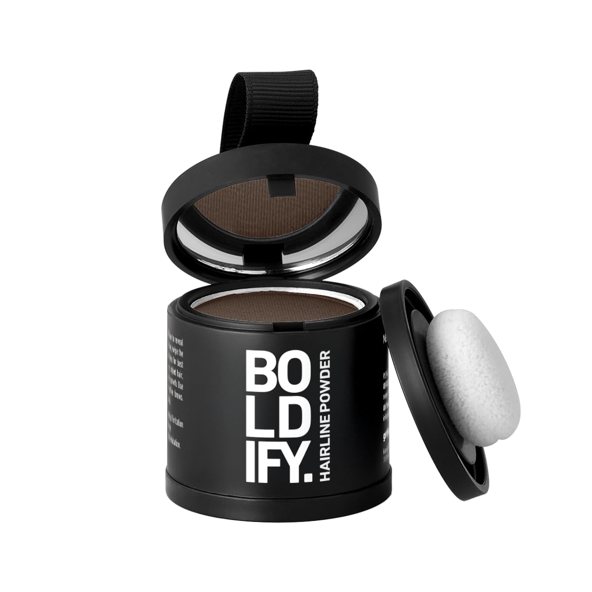 BOLDIFY Hairline Powder - Water-Resistant Root Touch Up for Gray Coverage | 10g Medium Brown, 24-Hour Stain-Proof