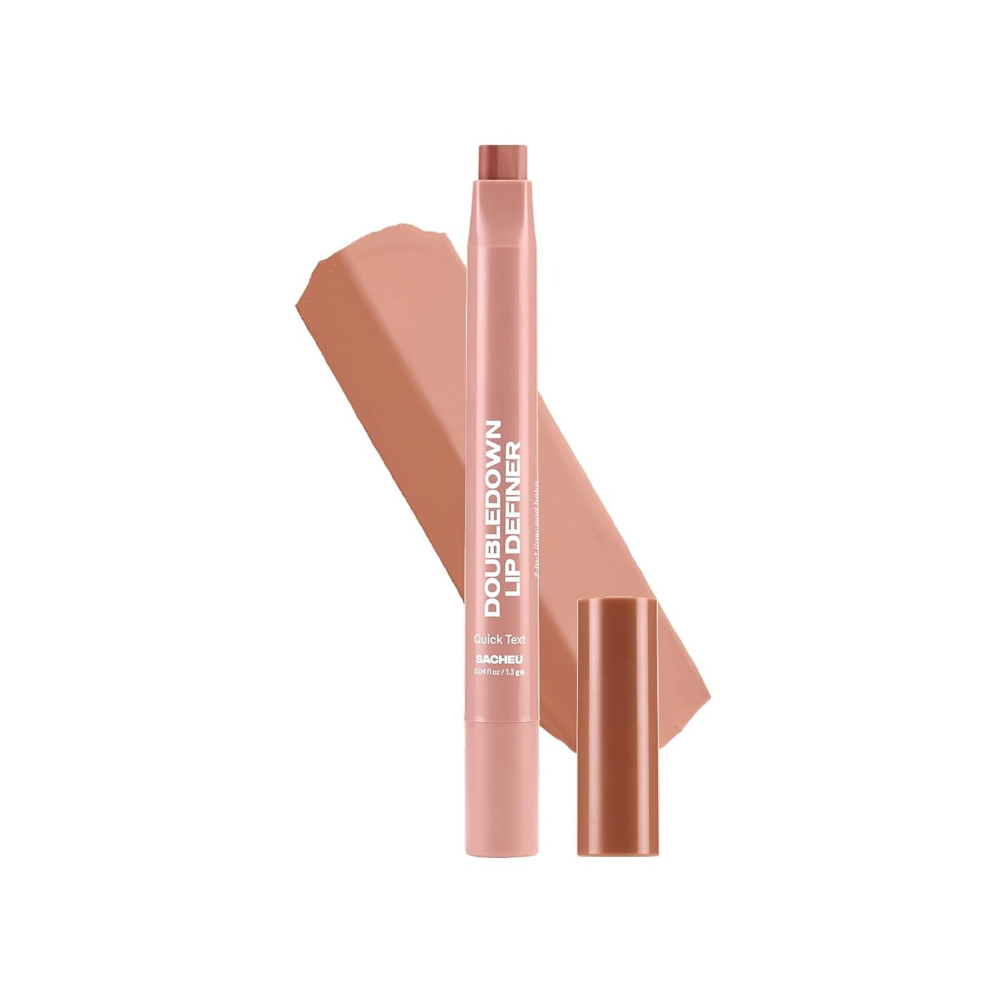 Sacheu DoubleDown Lip Definer - 2-in-1 Hydrating Lip Liner & Balm with Avocado Oil | Daybreak Color