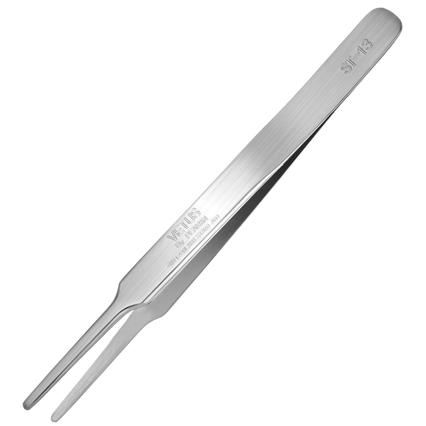 Round Tip Tweezers Precision Tweezer Stainless Steel Tweezers Premium Professional Flat Tip Tweezer for Jewelry Making Craft Electronics Hair