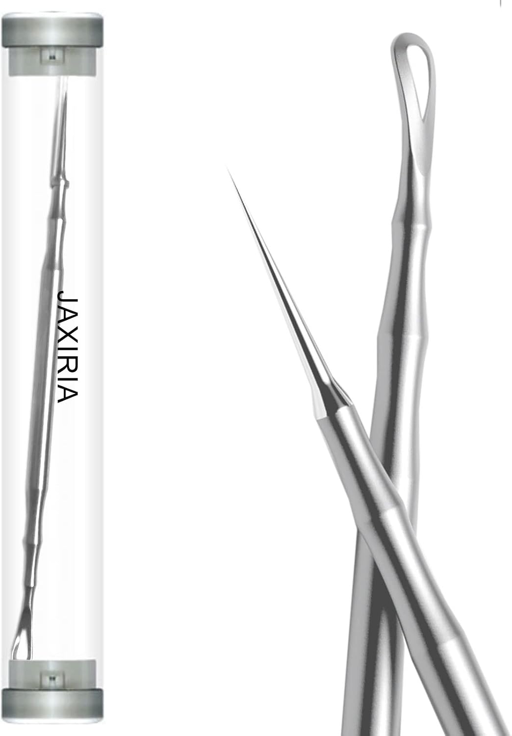Pointed Blemish Removal Tool - 2-in-1 Stainless Steel Skin Care Remover for Face & Nose