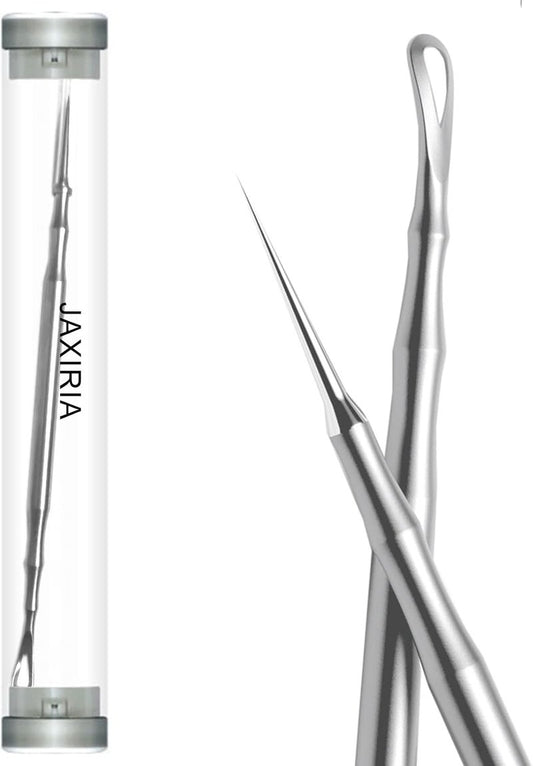 Pointed Blemish Removal Tool - 2-in-1 Stainless Steel Skin Care Remover for Face & Nose