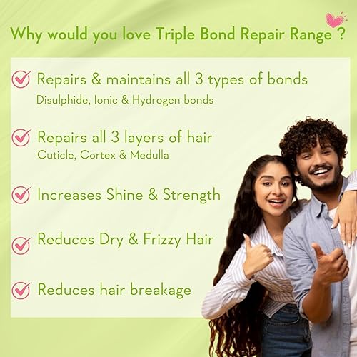 WishCare Triple Bond Repair Booster Serum - 10% Aminopeptide Complex - Hair Repair Serum (Hair Repair Serum) 100ml
