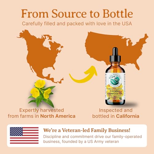 Evening Primrose Oil 4 Fl Oz - Pure Cold-Pressed Beauty Oil