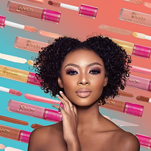Juvia's Place Caramel Rose Lip Gloss - Hydrating, Long-Lasting, High Shine, Non-Sticky, 16 oz
