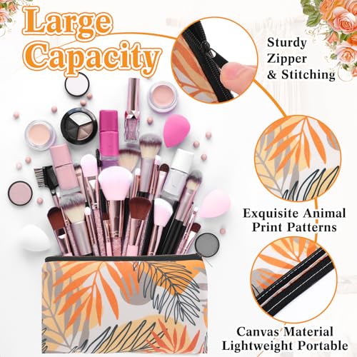 SilTriangle Bohemian 24 Pcs Makeup Bags Bulk Canvas Cosmetic Organizer Set