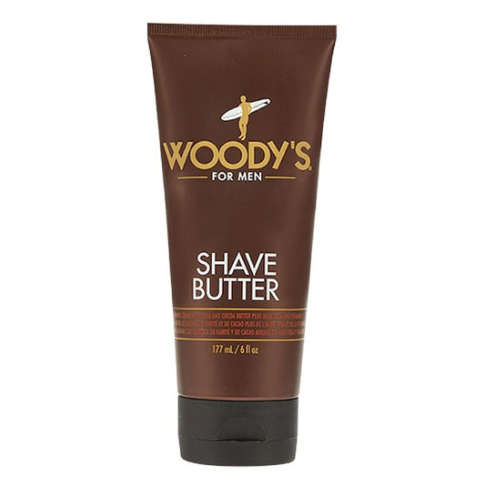 Woody's Shaving Essentials, Shave Butter - Ultra-Smooth Shaving Cream for Men, Moisturizing Beard Butter, Sensitive Skin & Reduced Irritation, 6 Fl Oz