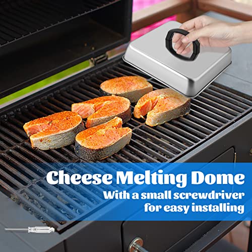 6-Inch Stainless Steel Cheese Melting Dome - Griddle Cover for Cooking