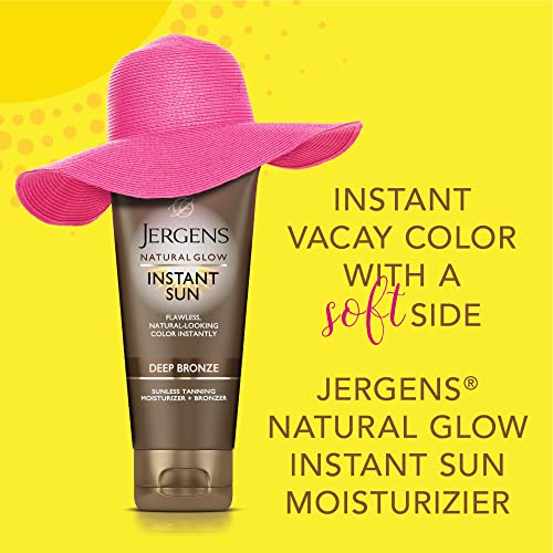 Jergens Natural Glow Instant Tanning Moisturizer, Deep Bronze - 6 fl oz