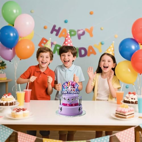 Demon Movie Hunters Cartoon Cake Topper - Perfect for Birthdays