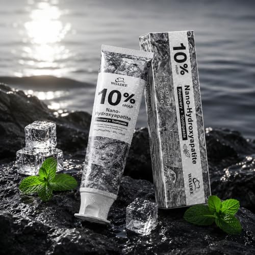 Woadee 10% Nano Hydroxyapatite Toothpaste - Fluoride-Free Whitening & Enamel Remineralization, 4.23oz