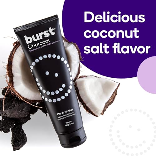 BURST Charcoal Whitening Toothpaste for Sensitive Teeth - 4.7oz