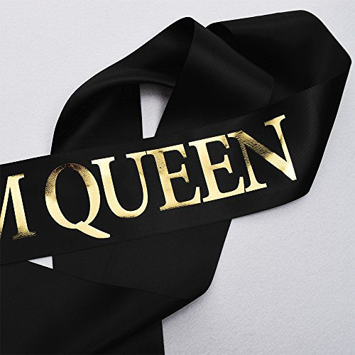 Prom King and Queen Sashes Set - Adjustable Graduation Accessories