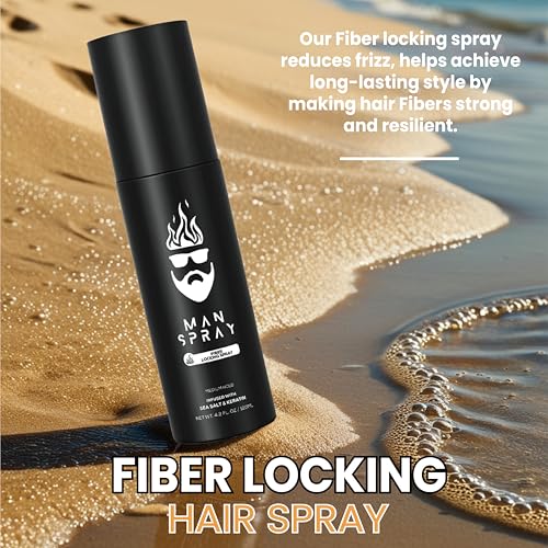 Hair Fiber Locking Spray with Sea Salt & Keratin - 4.2 FL. OZ