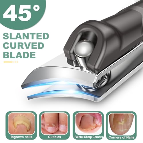 CLPPNA 6-Piece Professional Toenail Clipper Set for Thick Ingrown Nails