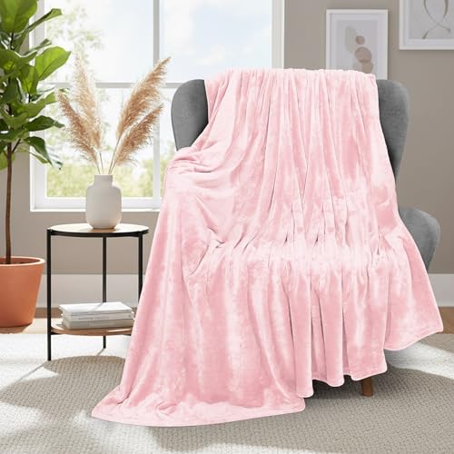 Utopia Bedding Ultra Soft Fleece Throw Blanket - Pink 50x60