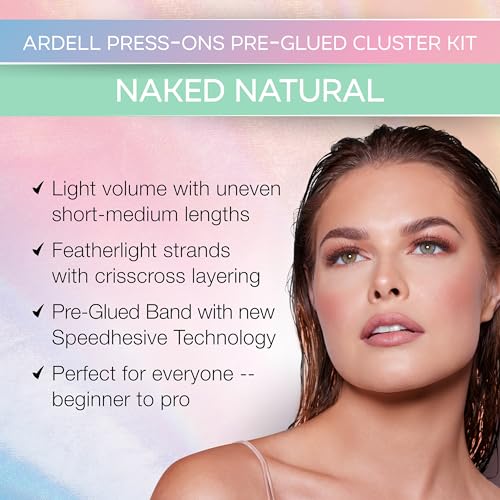Ardell Naked Natural Press-On Eyelash Clusters - Self Adhesive, 1 Pack