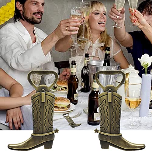 Cowboy Boot Bottle Openers - 4PCS Novelty Beer & Wine Openers