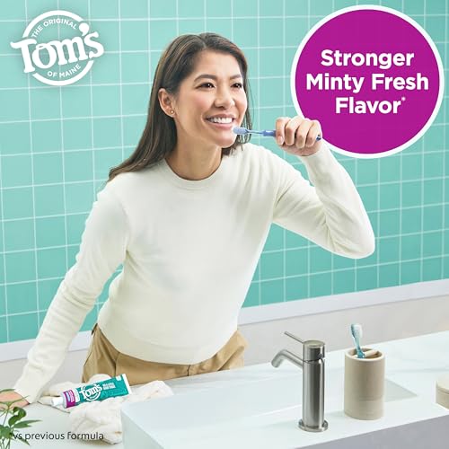 Tom's of Maine Antiplaque Whitening Toothpaste, Peppermint, 2-Pack