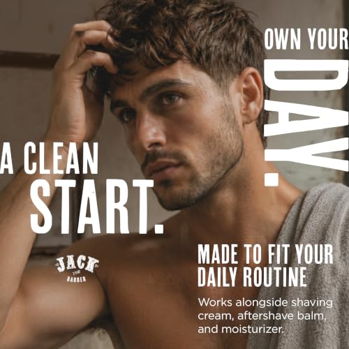 Jack the Barber Charcoal Face & Beard Wash - 150ml Deep Cleansing Formula