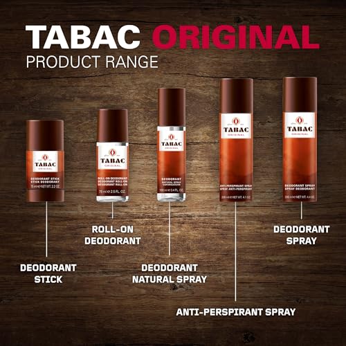Tabac Original Deodorant Stick for Men - Long Lasting 2.2 Oz